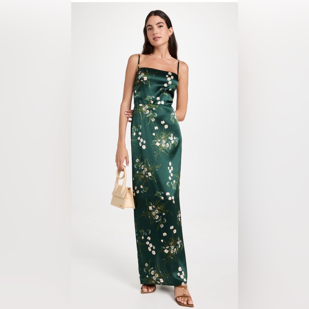 Reformation Frankie silk dress
